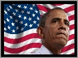 Barack Obama, Prezydent, Flaga, Stany Zjednoczone